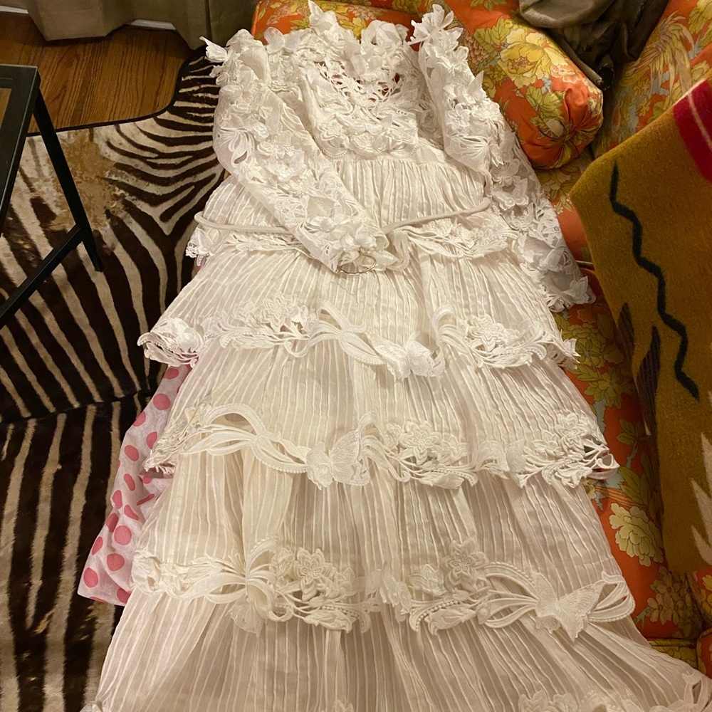 ZIMMERMANN LUMINOUS EMBROIDERED GOWN - Picture 8 of 16